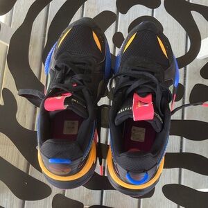 Puma Black and Multicolor Sneakers